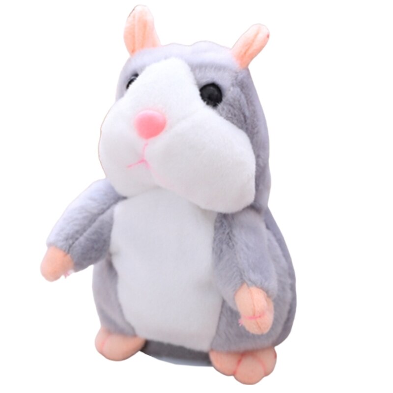 Gadający chomik powtarza do, co mówisz naśladując zachowania, pluszaki zwierzątka, elektroniczna mysz zabawki interaktywne dla przyjaciół: A