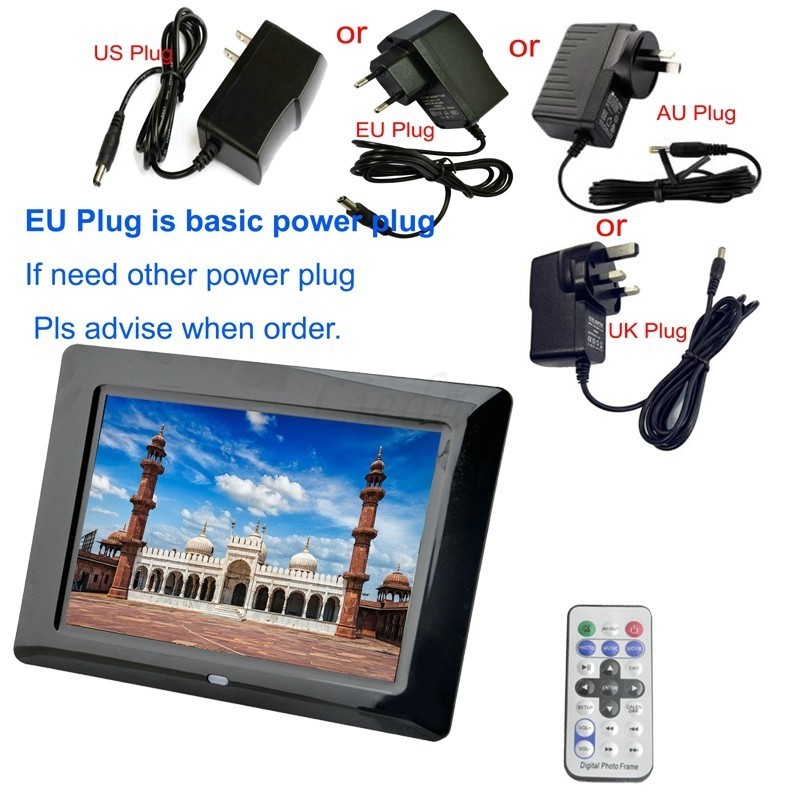 7 zoll Digitaler Bilderrahmen LED-hintergrundbeleuchtung hoch-Definition 800X480 Elektronische Album Bild Musik Video Porta Retrato Digital
