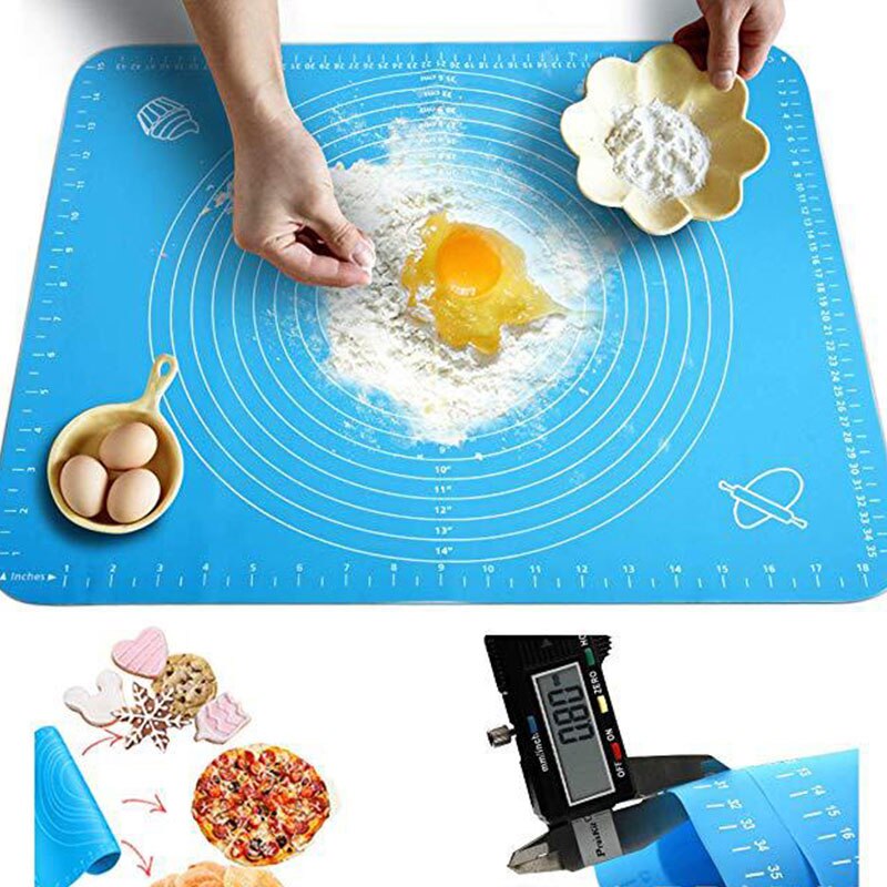 50*40cm 1pc Non-Stick Silicone Mat Rolling Dough Liner Pad Pastry Cake Bakeware Paste Flour Table Sheet Kitchen Tools