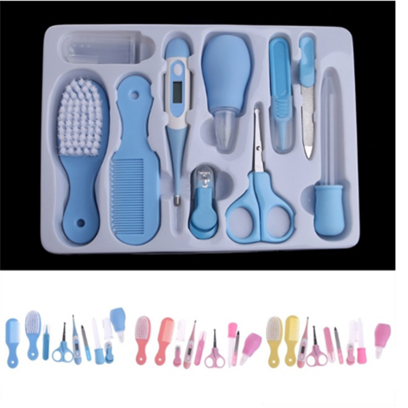 Nail Hair Thermometer Grooming Brush Kit Clipper Scissor Baby Health Care Kit Multifunction Kid Toiletries Kit Baby Care