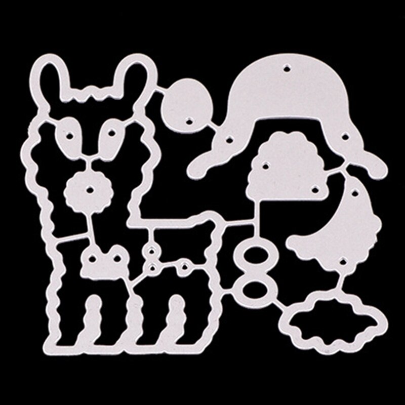 Llama artesanía Metal troqueles preciosas Alpaca plantillas de matrices para álbum de recortes papel tarjeta artesanía grabado troquelado