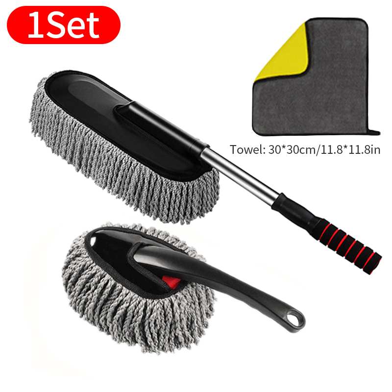SEAMETAL Superfeine Faser Auto Staubwedel Anzug Versenkbare Mikrofaser Auto Staub Mopp Hause Reinigung Staub Entfernung Pinsel Handtücher Bausätze: verrotten
