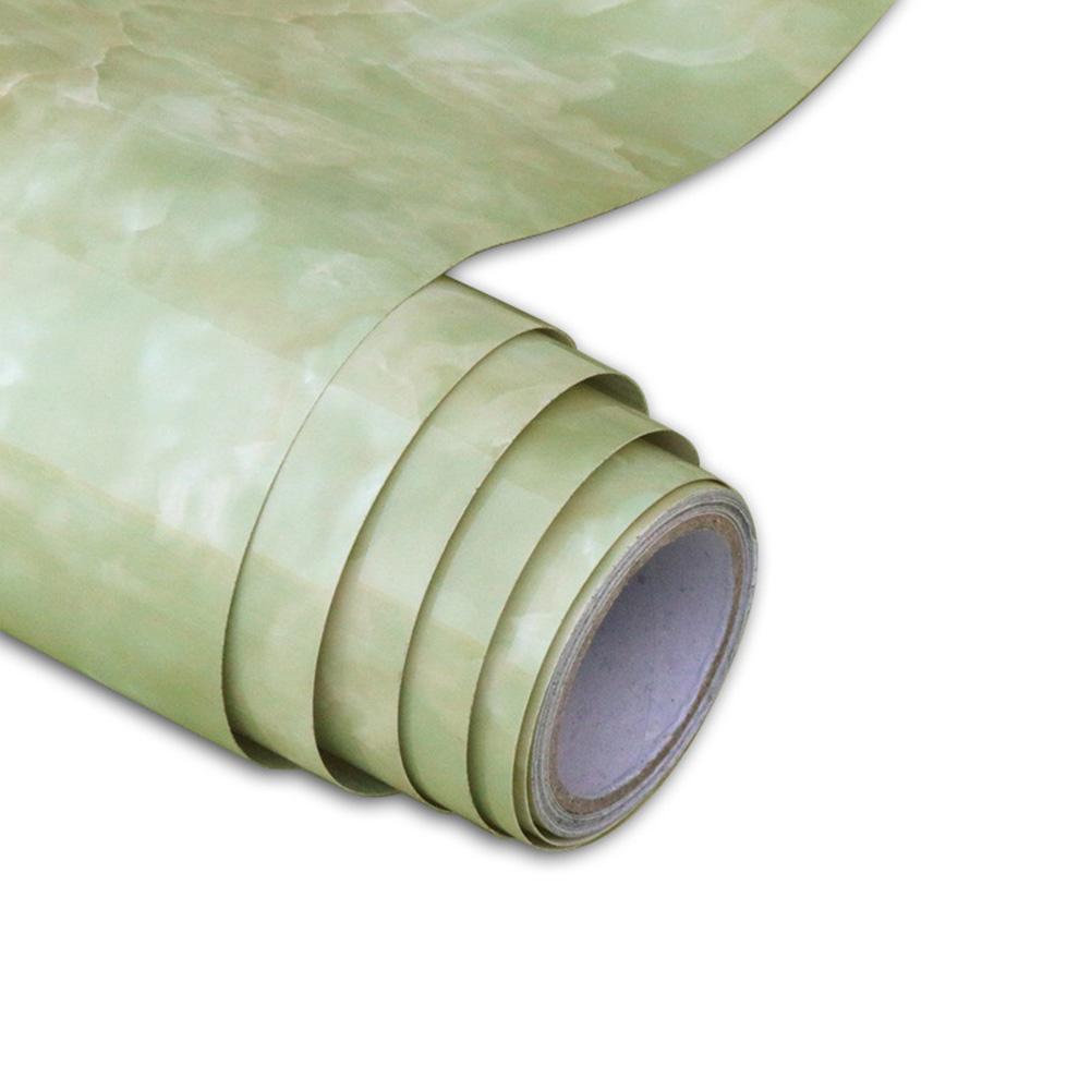 Marmor selvklæbende vinylfilm vandtæt tapet til badeværelse køkken skab bordplader kontaktpapir pvc væg klistermærker: B