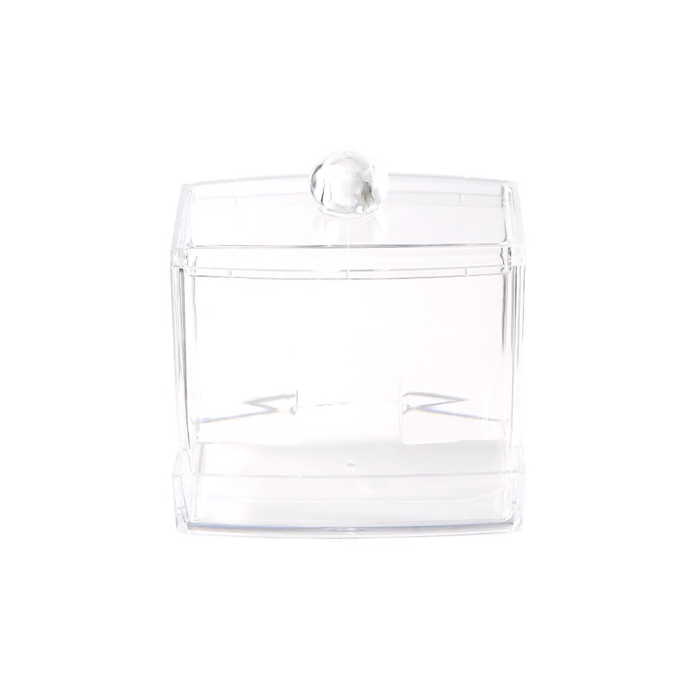 Acrylic Cotton Swabs Stick Organizer Transparent Makeup Case Cosmetic Cotton Pad Container Jewelry Storage Box Holder