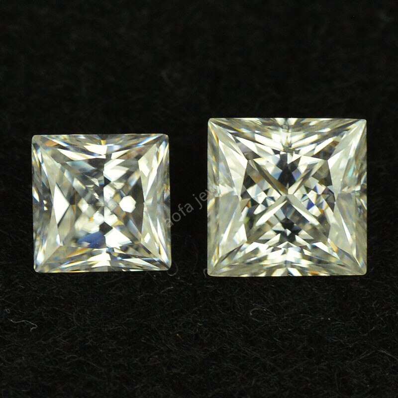 Moissanita-piedra preciosa VVS1 en forma de trapezoidal, Gema cortada, Diamante Blanco, 5A