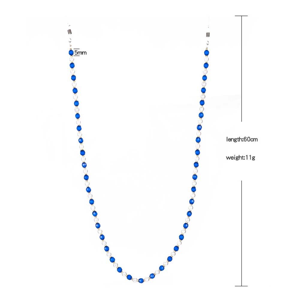 4 pièces chaîne de lunettes retenue strass perlé cordon cordon de lecture lunettes support de sangle collier accessoires de