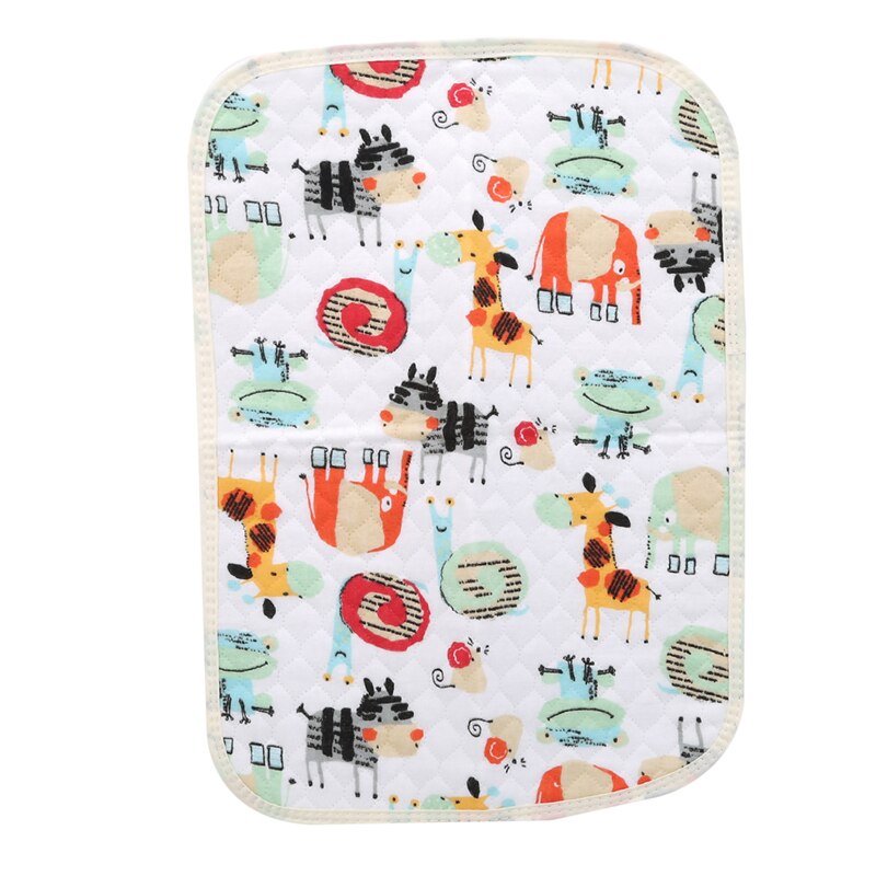Baby Waterproof Insulation Nappy Pads Comfortable skin-friendly Portable Pads Bed Protection Pad Baby Care Products: happy zoo