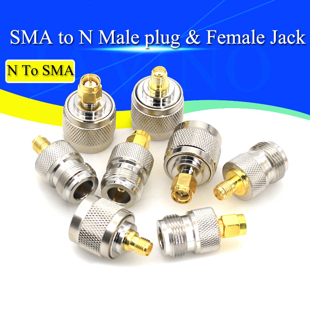 Connecteurs SMA à N, Type mâle femelle RF, adaptateur, Kit de Test, convertisseur, câbles de Transmission, connecteur N à SMA, 1 pièces