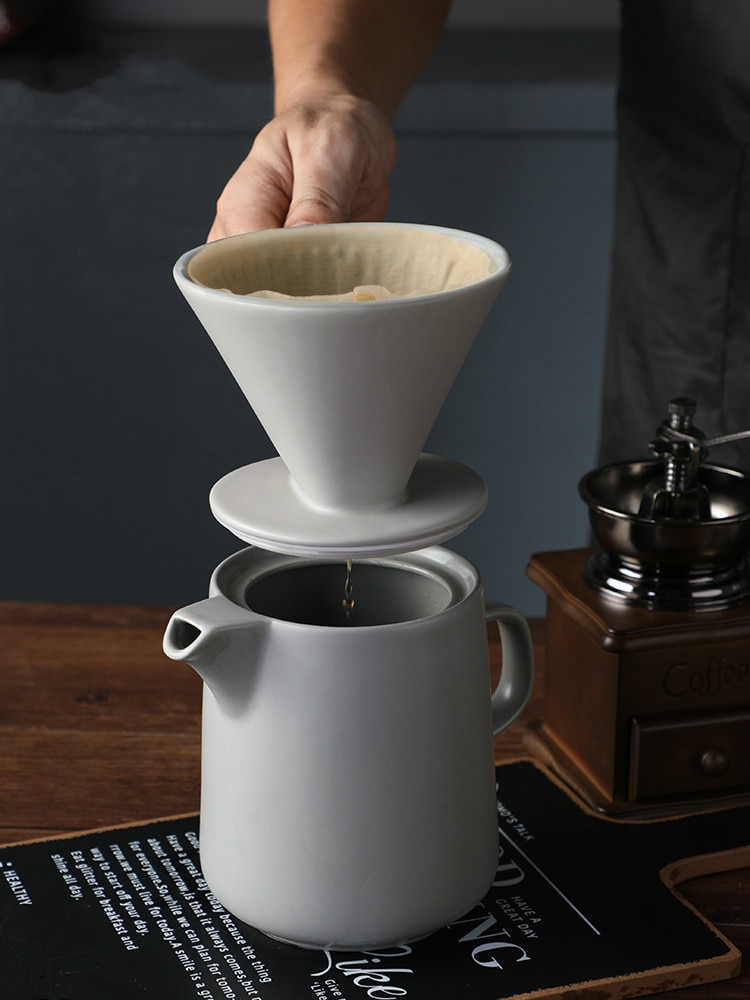Hand Brouwen Koffie Pot Koffie Brouwen Apparaat Drip Type V60 Koffiefilter Hand Brouwen Cup Thuis Set