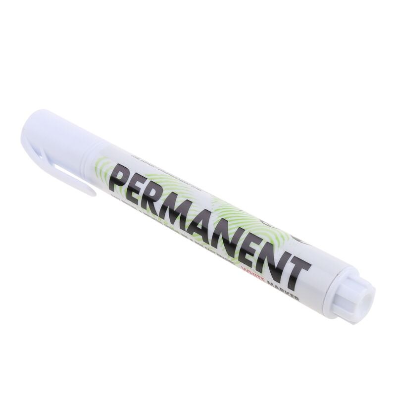 Vit färg olja markör för bildäck däck slitbana vattentät permanent metallisk graffiti penna