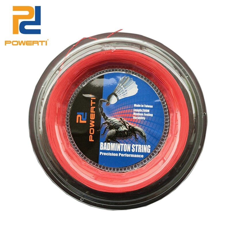 POWERTI 0,69mm Badminton Schläger Schnur Nanofibers Spule Badminton Ausbildung Schläger Schnur BX95 200m Weiche Gymnastik Schnur