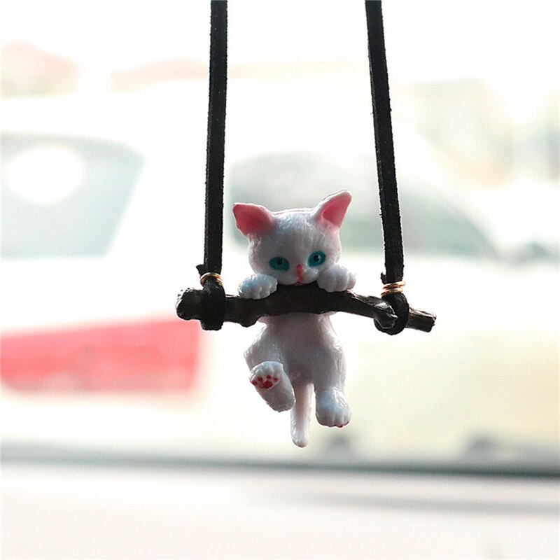 1 Pc Auto Hanger Creatieve Leuke Tak Kat Achteruitkijkspiegel Hanger Auto-interieur Decoratie Auto Interieur Accessoires