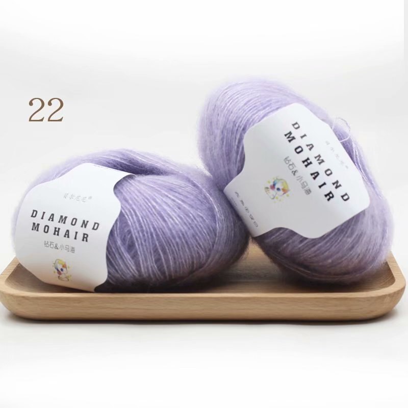 Wolle 260M/0,9MM Garn Baby Weichfaden Schal Schal Gestrickt Lot 1ply Häkeln 25g/Knäuel Mohair Kaschmir Seide Stricken: Freier Raum