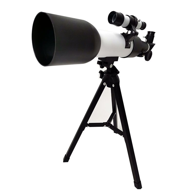 Telescopio astronómico 4 #, telescopio Refractor de 70mm, observación de la Luna para niños, adultos, astronomía, principiantes, lente 16x 67x con buscador: D