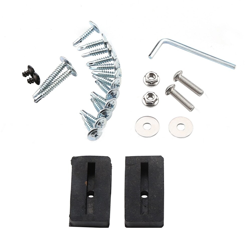 4pcs Universal Car Front Bumper Automobile Spoiler Splitter Lip Body Kit ABS Bumper Canard Lip Car Exterior Accessories