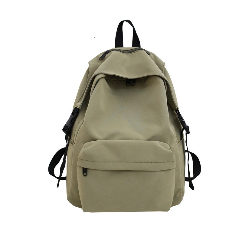 Kobieta solidna tornister dla nastoletnich dziewcząt 2020 Nylon podróży plecak kobiet Mochilas Sac A Dos Ladie plecak na laptopa torba męska paczka: Large Green
