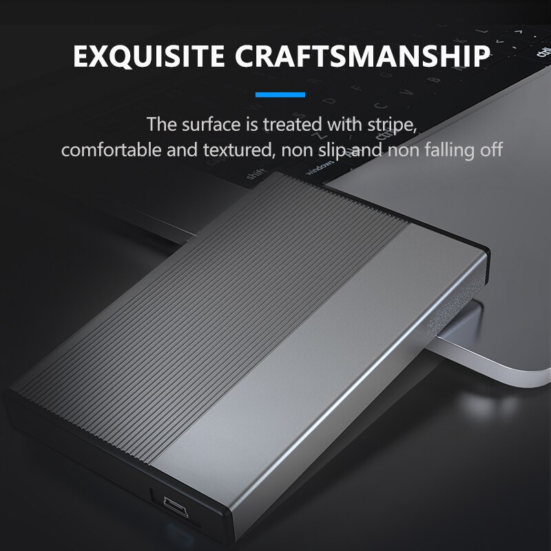 Blueendless HDD Case SATA to USB 3.0 High Speed 5Gbps 6TB Aluminum HDD Hard Drive Box for Tablet Laptop External Hard Drive