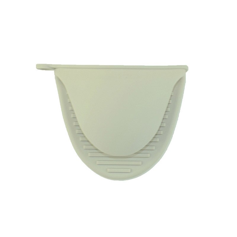 Silicone Kitchen Organizer Insulated Heat Pot Clips Microwave Oven Plate Clip 1 PCS Anti-scald Thicken: light grey