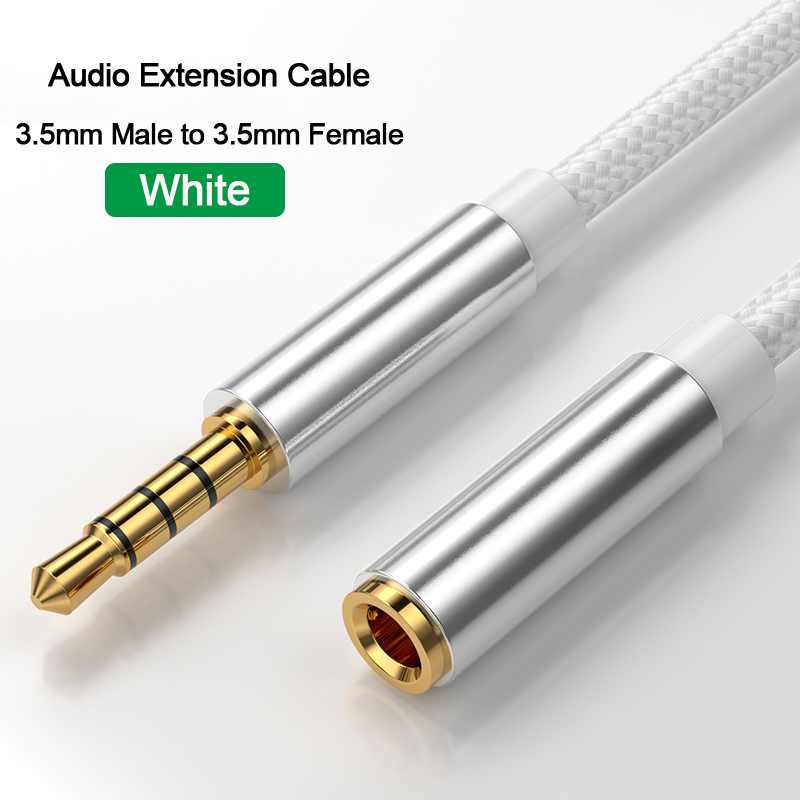 3.5mm Audio Extension Cable Jack Aux Cable For Headphones Speaker Extender Cord For Mobile Phone Car PC Amplifier MP3/MP4 Player: Red / 1.5m