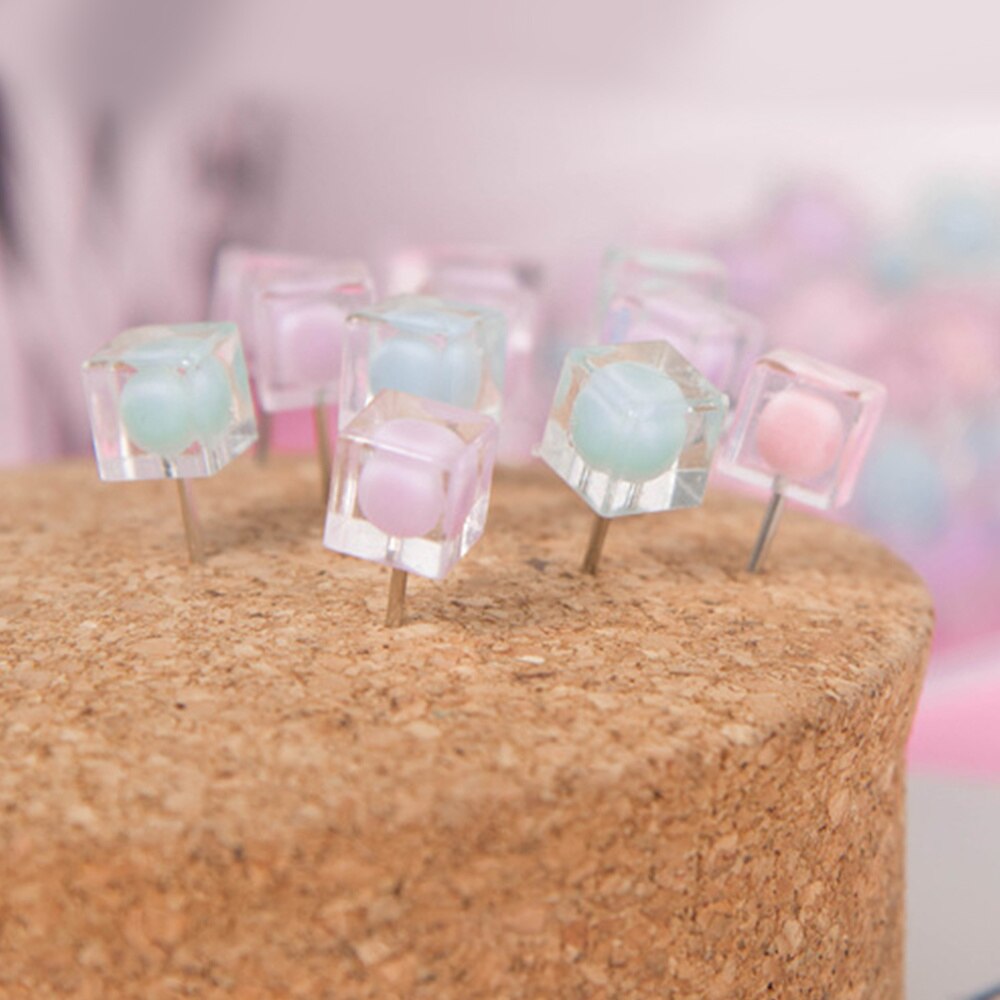 80pcs Push Decorative Wall Pin Drawing Pin Thumbtacks for Posters Map