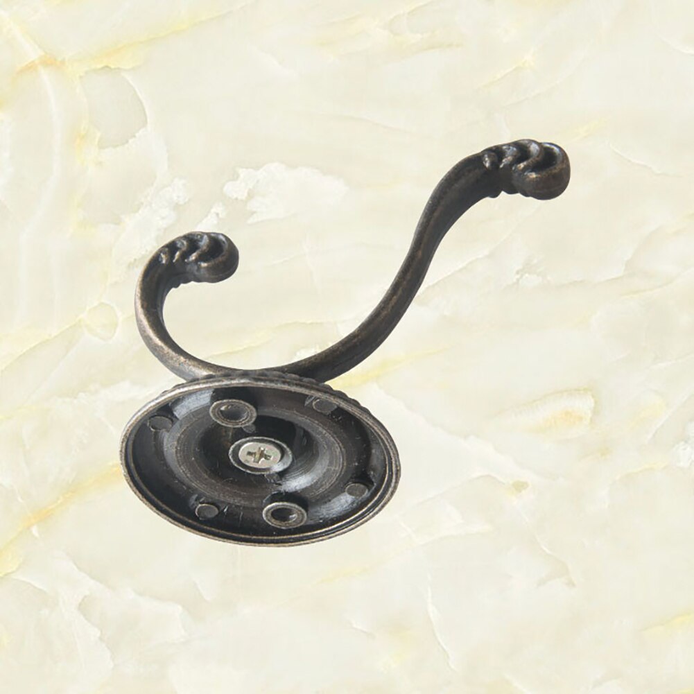 Gancho de pared de armario de bronce antiguo/negro de gran tamaño para ropa, Perchero de abrigo, Perchero de ropa Vintage