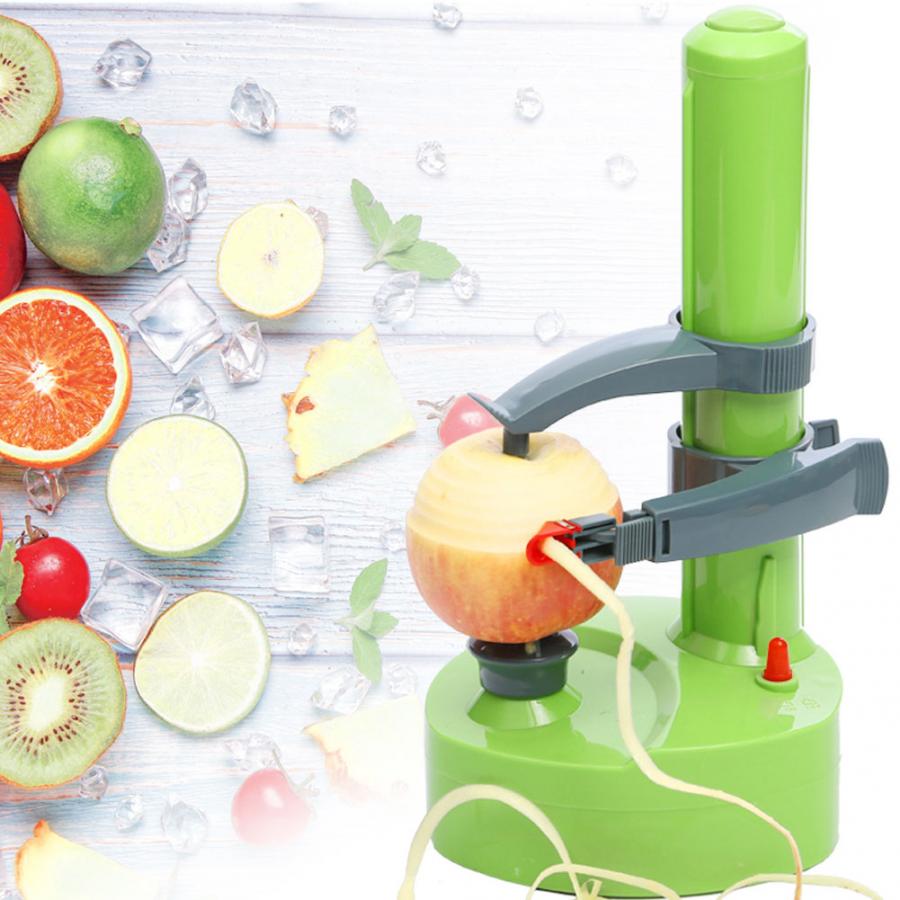 Pelador de frutas eléctrico multifuncional, máquina automática creativa para pelar frutas, utensilio de cocina