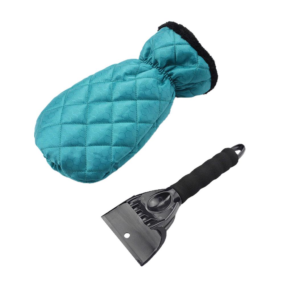 Ice Scraper Mitt 2 In 1 Winter Warm Gloves Snow Shovel Snow Brush Car Windshield Snow Scraper For Remove Snow/Frost/Ice