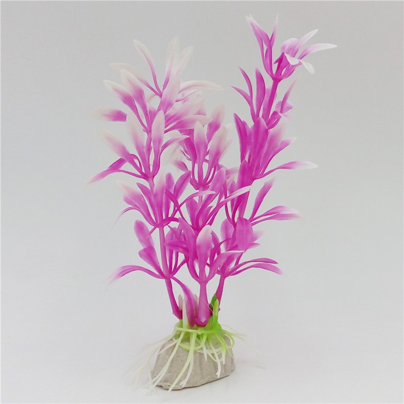 6pcs Underwater Artificial Seaweed Fish Tank Pink Kelp Aquarium Decoration Submarine Ocean Scene Water Plant Ornament