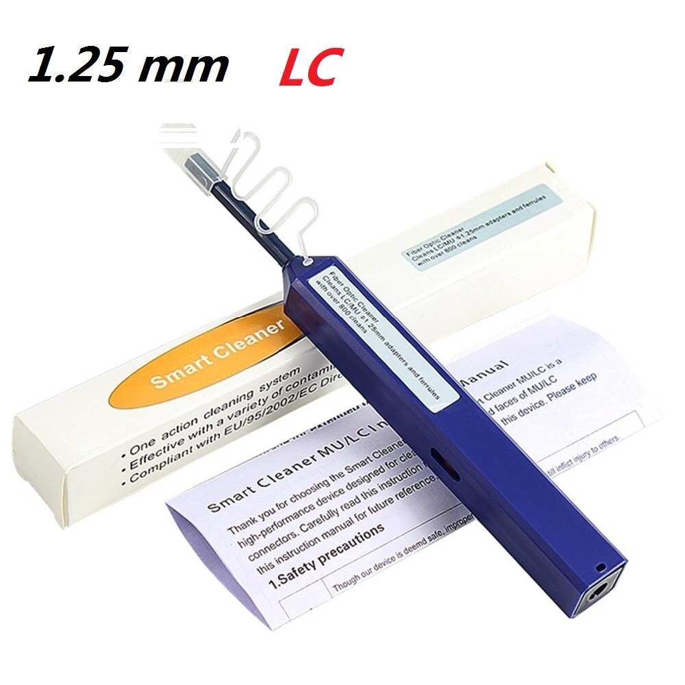 5pcs/lot One-Click Fiber Optic Connector Cleaner Pen for 2.5mm SC ST FC or 1.25mm LC Connectors Fiber Optic Tools