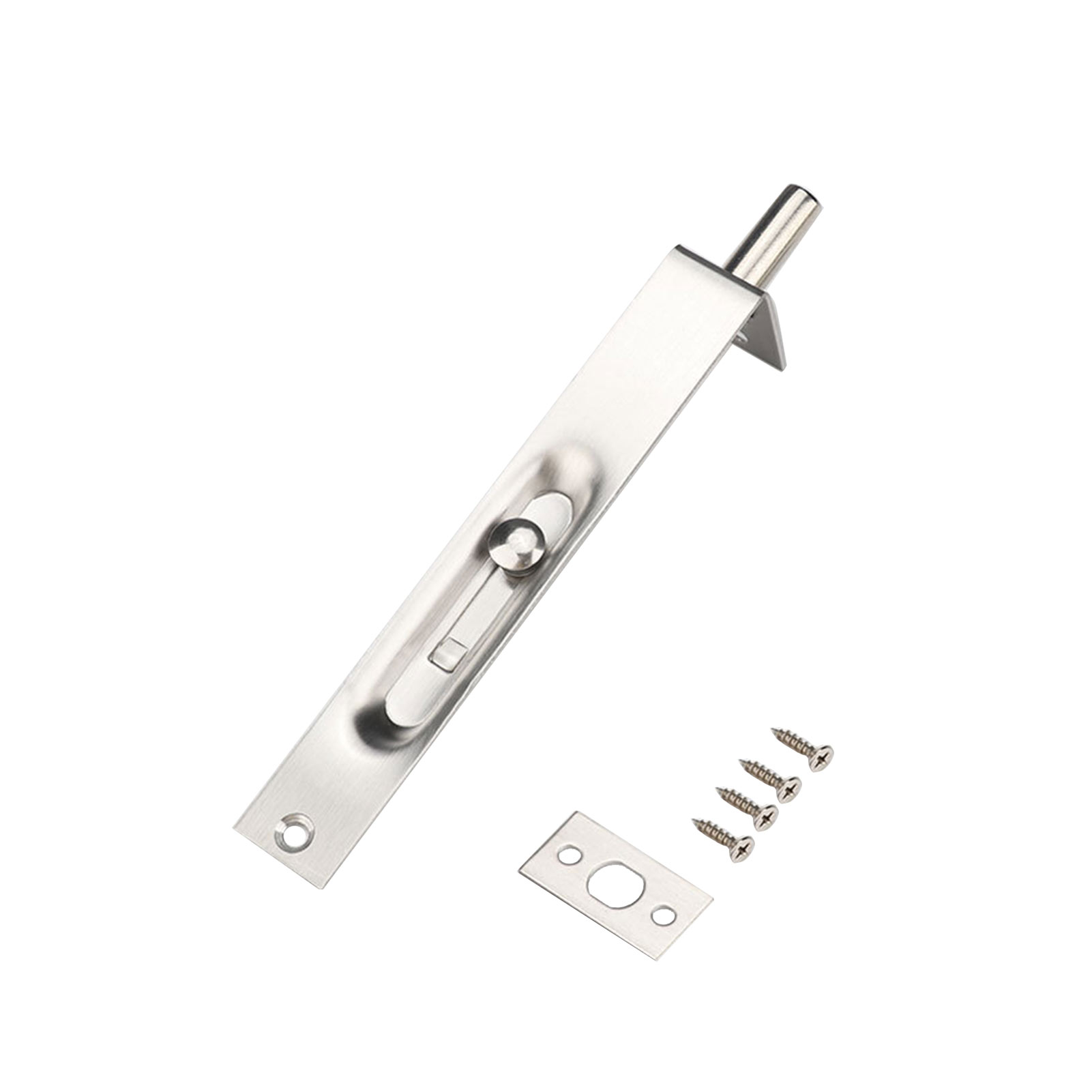 Anti Theft Door Bolt Practical Concealed Home Easy Install Security High Hardness With Screws Latch Stainless Steel Gate Durable