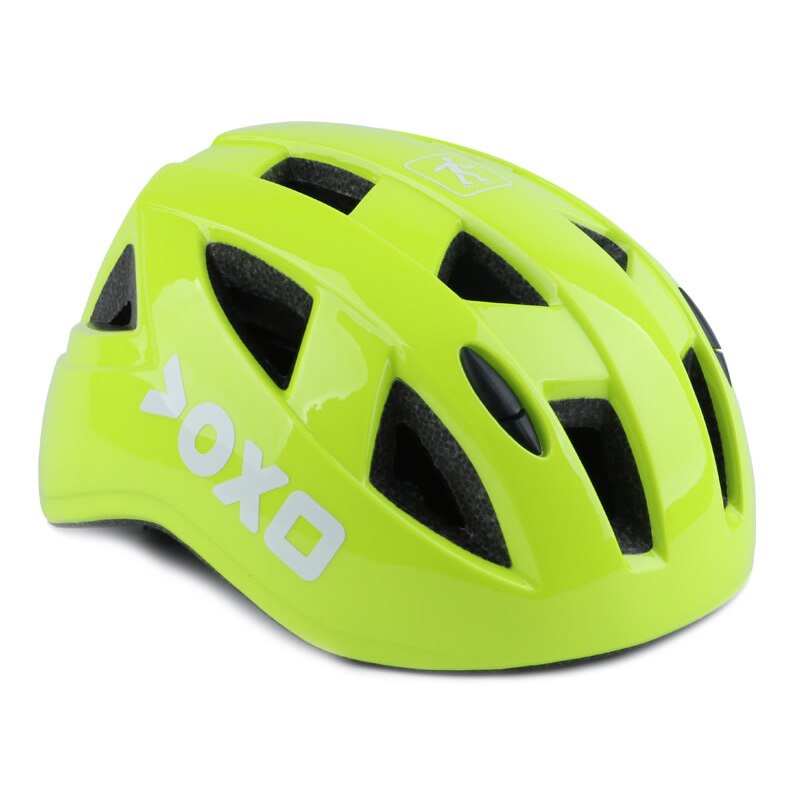 Ultralight Kids Bicycle Helmet Children's Safety Cycling Skating Helmet Child Outdoor Sports Protect Gear Bike Equipment: Yellow / Unibody S