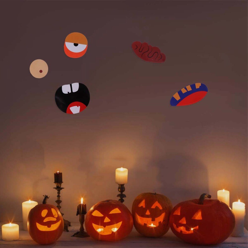 4 Sheets Funny Sticker Trick or Treat Party Tricky Grimace Sticker Party Decorative Decal Supplies(