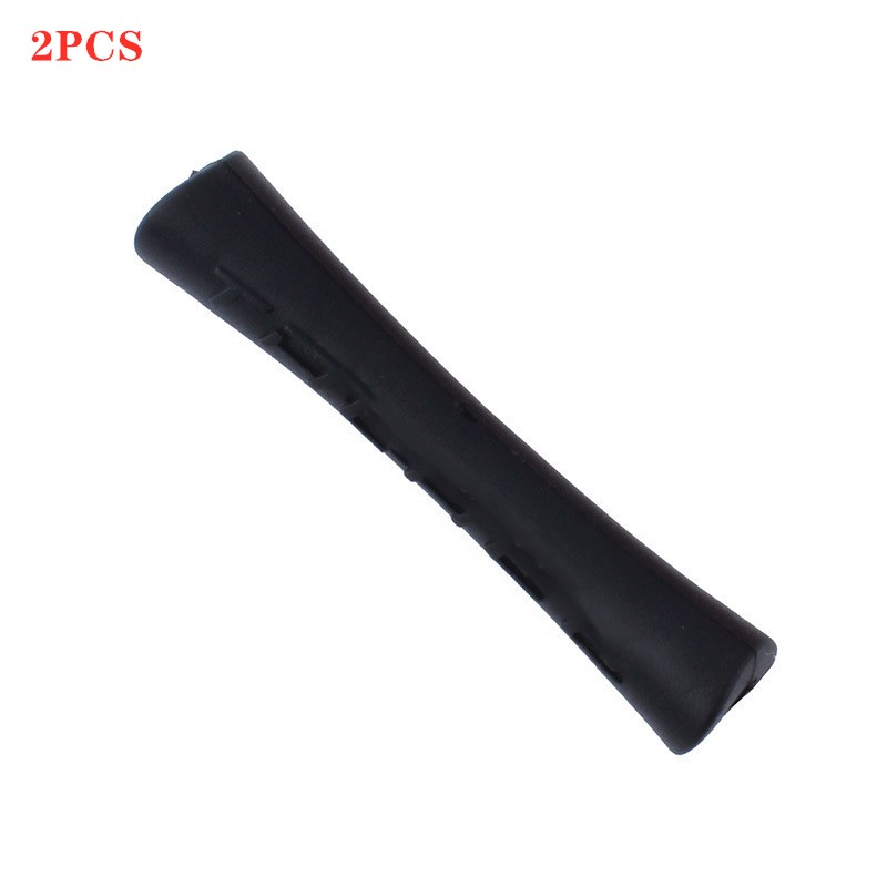 Fiets Mouw Verf Rubberen Kabel Beschermer Voor Pipe Line Brake Shift 1/2 Stuks 2 Kleuren Ultralight Mtb Frame beschermende Gidsen: 2PCS Black