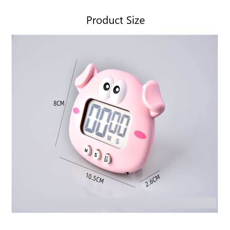 Grote Cijfers Klok Keuken Timer Grote Scherm Digitale Timer Vierkante Koken Tellen Countdown Wekker Slaap Stopwatch Klok