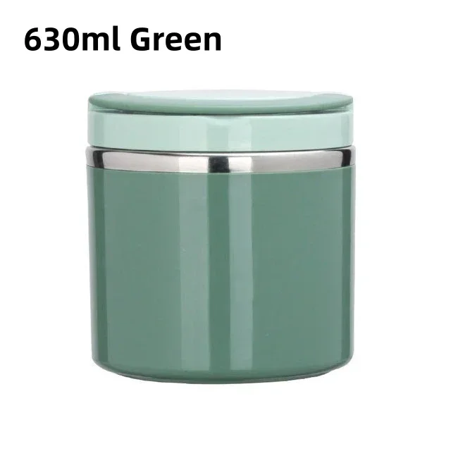 630/1000ml Food Thermal Jar Insulated Soup Cup Thermos Containers Stainless Steel Lunch Box Thermo Keep for School Children: Orange