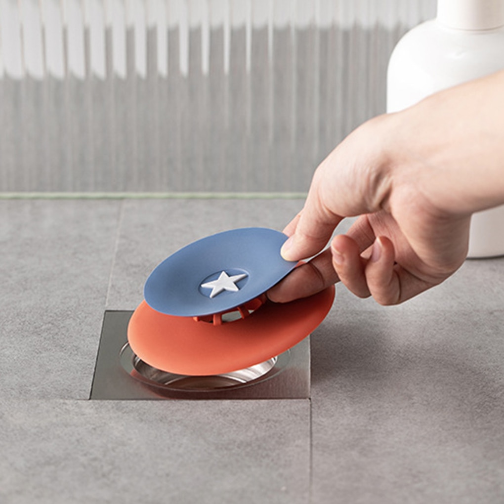 1Pcs Druk Modus Siliconen Sink Zeef Afval Plug Sink Filter Afval Collector Keuken Badkamer Accessoires Colanders Zeven