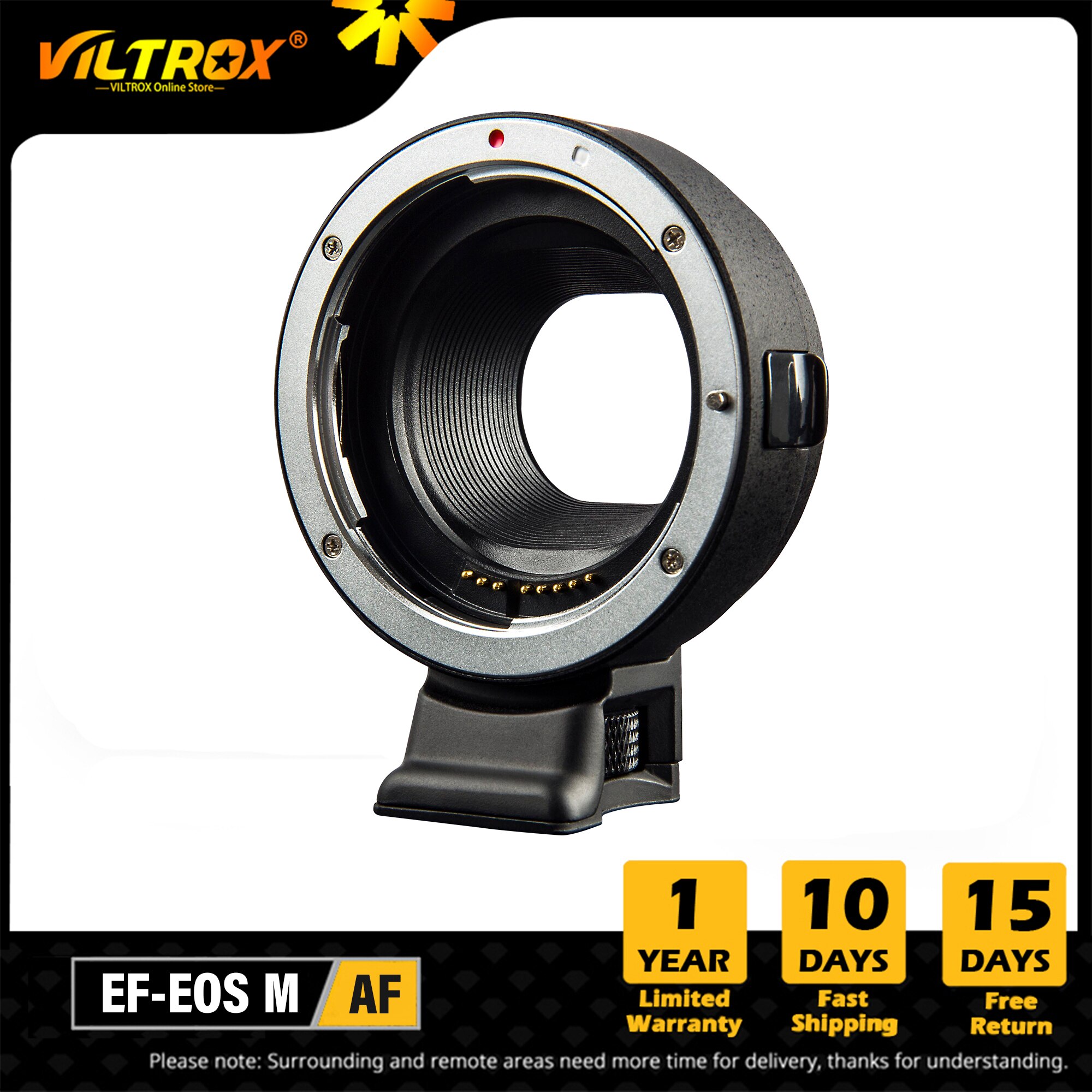 Viltrox EF-EOSM – bague d&#39;adaptation d&#39;objectif à mise au point automatique, pour Canon EOS EF EF-S à EOS M EF-M, appareil photo M2 M3 M5 M6 M10 M50 M100