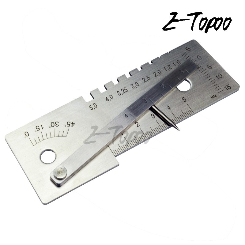 Welding Gauge Weld Inspection Gage Weld Seam Bead/Fillet/Crown Test Ulnar Ruler 60 70 80 90 Degree Angle Measure