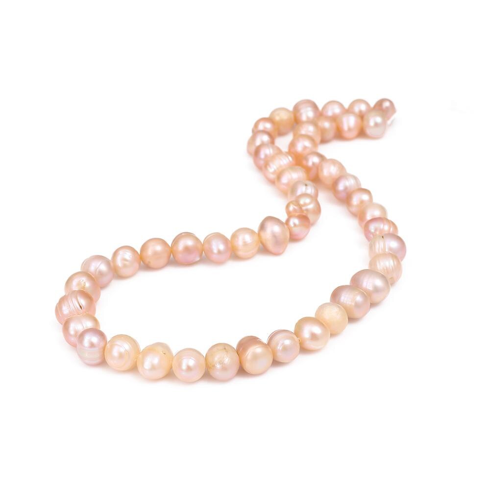 100% perles d'eau douce naturelles de Fine poinçon perles en vrac pour bricolage femmes Bracelet collier fabrication de bijoux: Pink / 4-5mm 80pcs