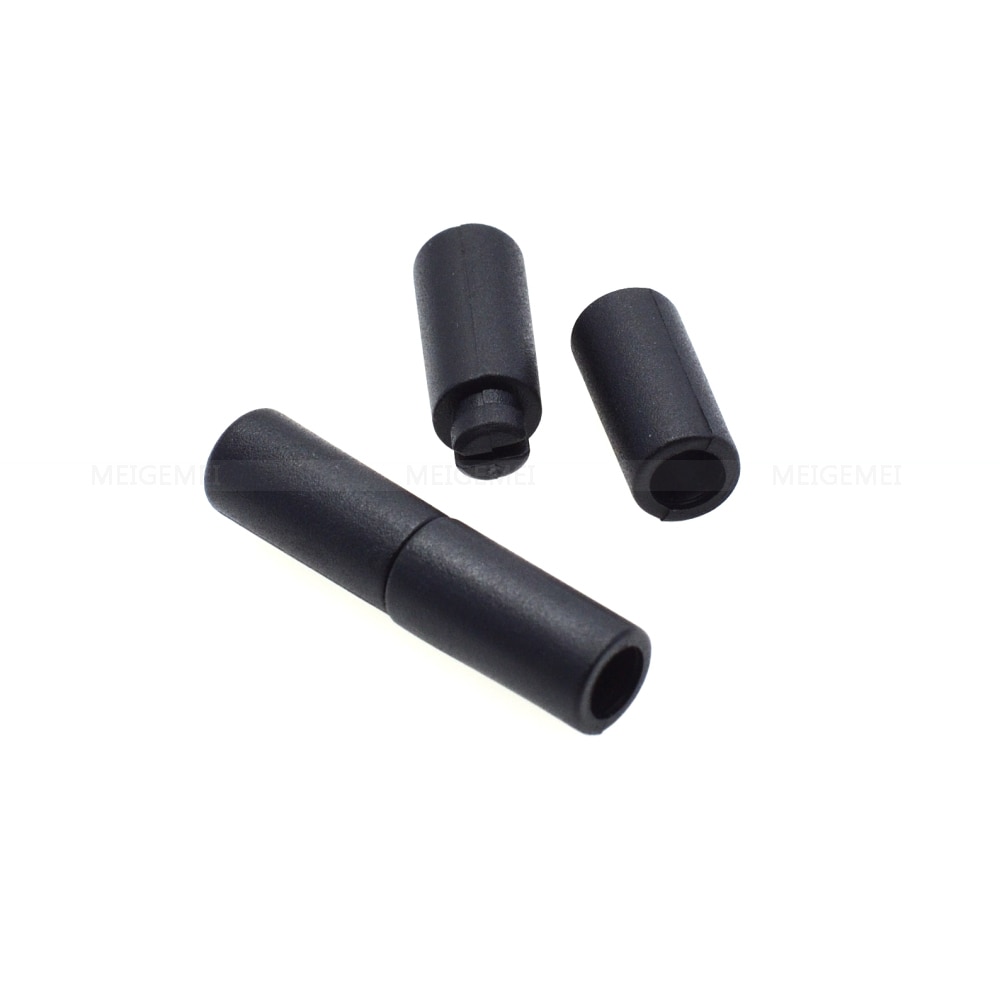 50 stks/pak Plastic Lanyard Veiligheid Breakaway Pop Barrel Connectors Voor Ribbon Keycord Zwart