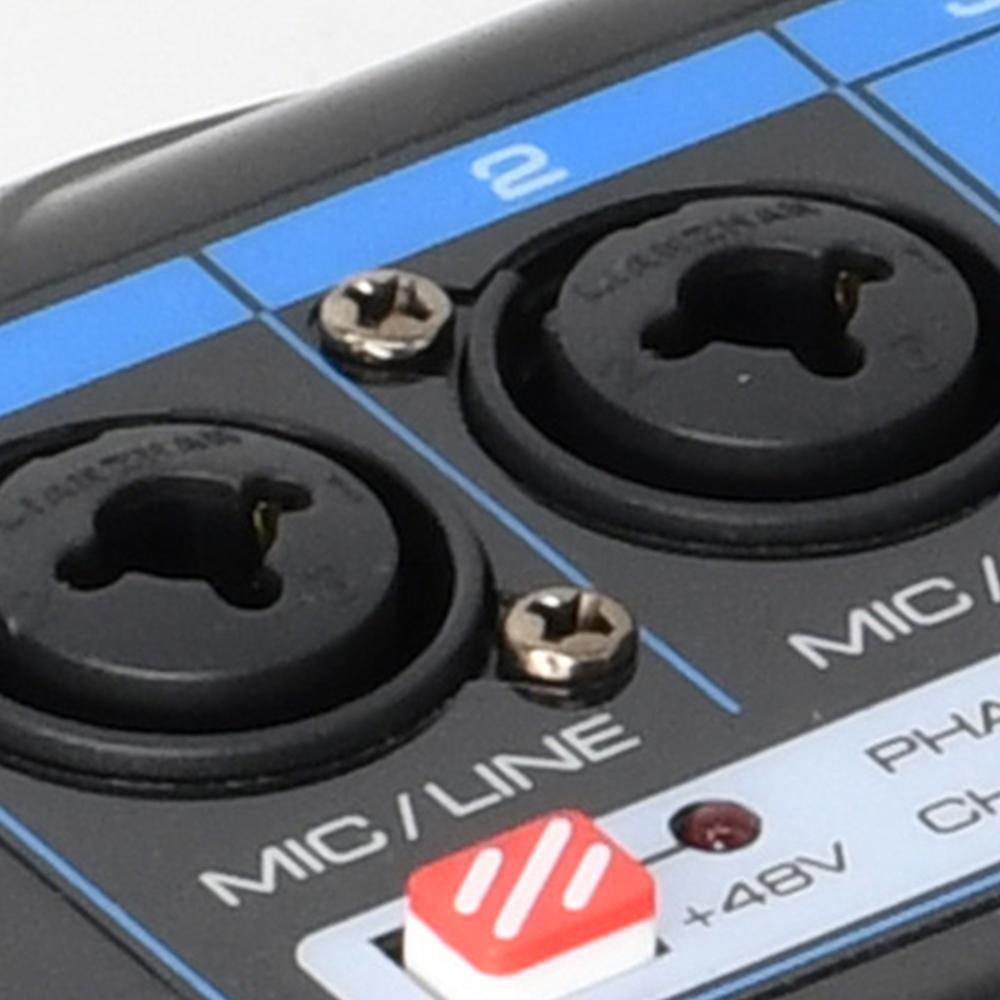 6 Channel 16 DSP Effects Audio Mixer Sound Mixing Console DC5V Power Supply USB Record Bluetooth Sound Card