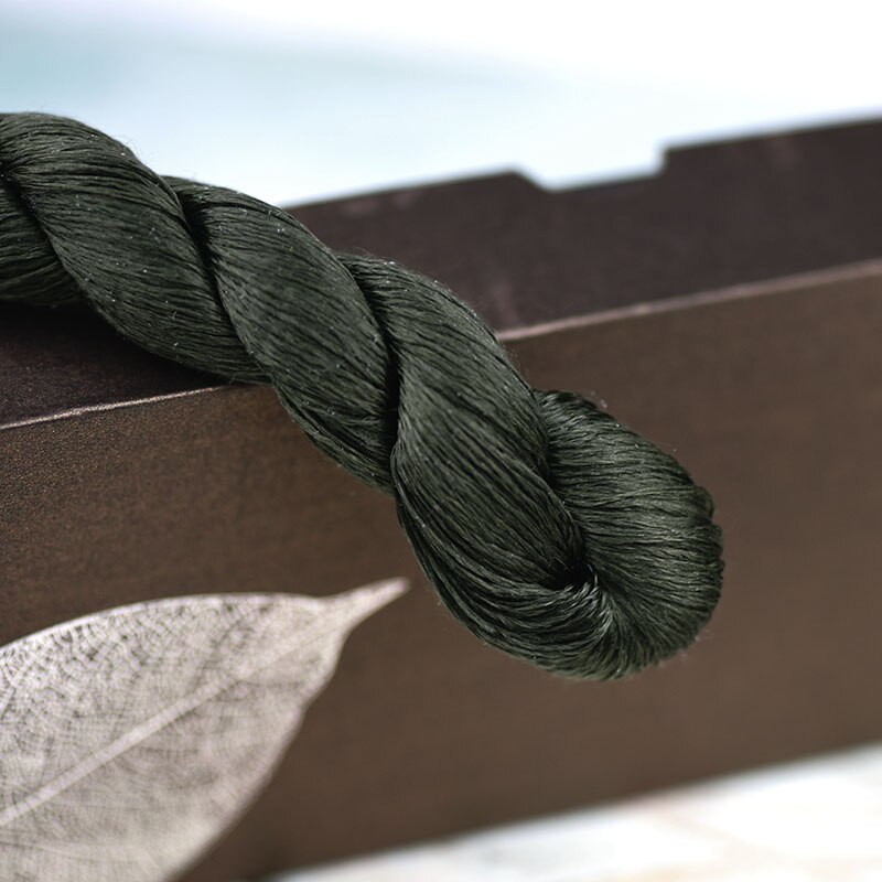 Fil de soie 400 1 pièce, pour broderie à la main, points de croix, Branches et tiges: 5