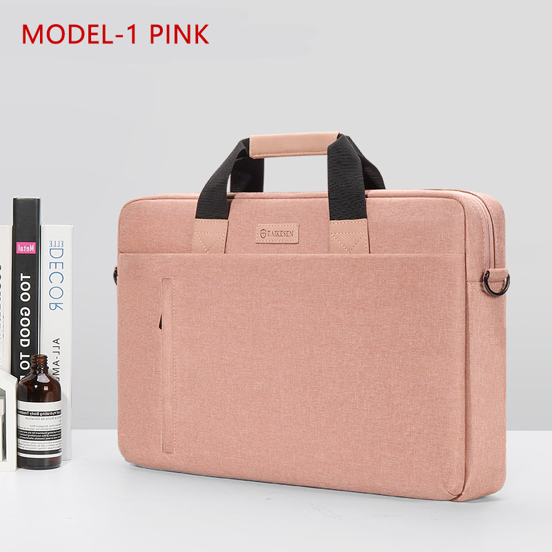 Laptop Bag Case for Macbook Air Pro Retina 13 14 15 Laptop Sleeve 15.6 Notebook Bag For Dell Acer Asus HP Business Women Handbag: 13.3inch / MODEL 1-PINK