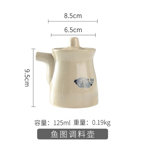 Vintage Kruiden Pot Set Spice Jars Azijn Fles Huishouden Keukengerei Porselein Mini Zout En Peper Shakers: A