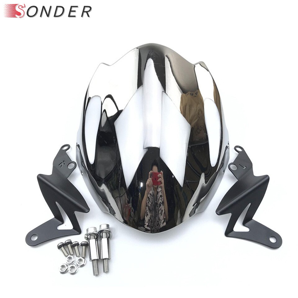 For Ducati Smoke Motor Windshield Windscreen With adjustable bracket Wind Screen Monster 695 696 795 796 1200 848 1098 1100s