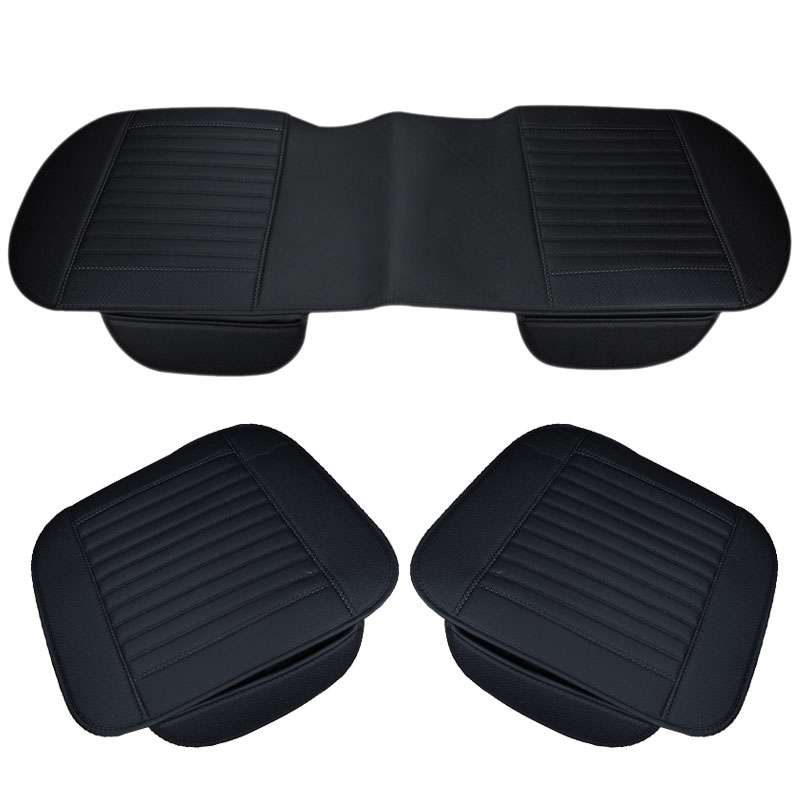 Universal Auto Car Seat Covers Protector Pad Mat Breathable PU Leather Car Front Rear Back Seat Cover Auto Seat Cushion 4 Colors