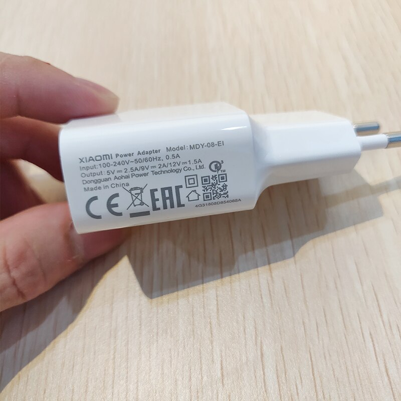 Cargador Original para XIAOMI POCOPHONE F1, adaptador rápido QC 3,0, Cable tipo C, Cargador rápido para XIAOMI Pocophone F1 Poco F1