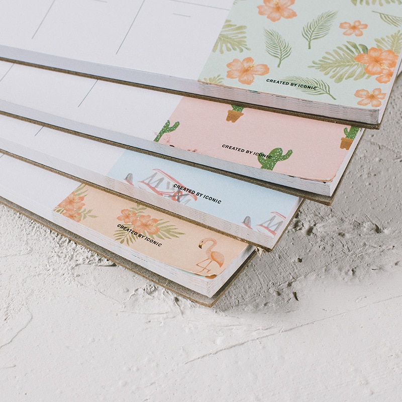 Floral A4 Planner Note Pad 40 Sheets