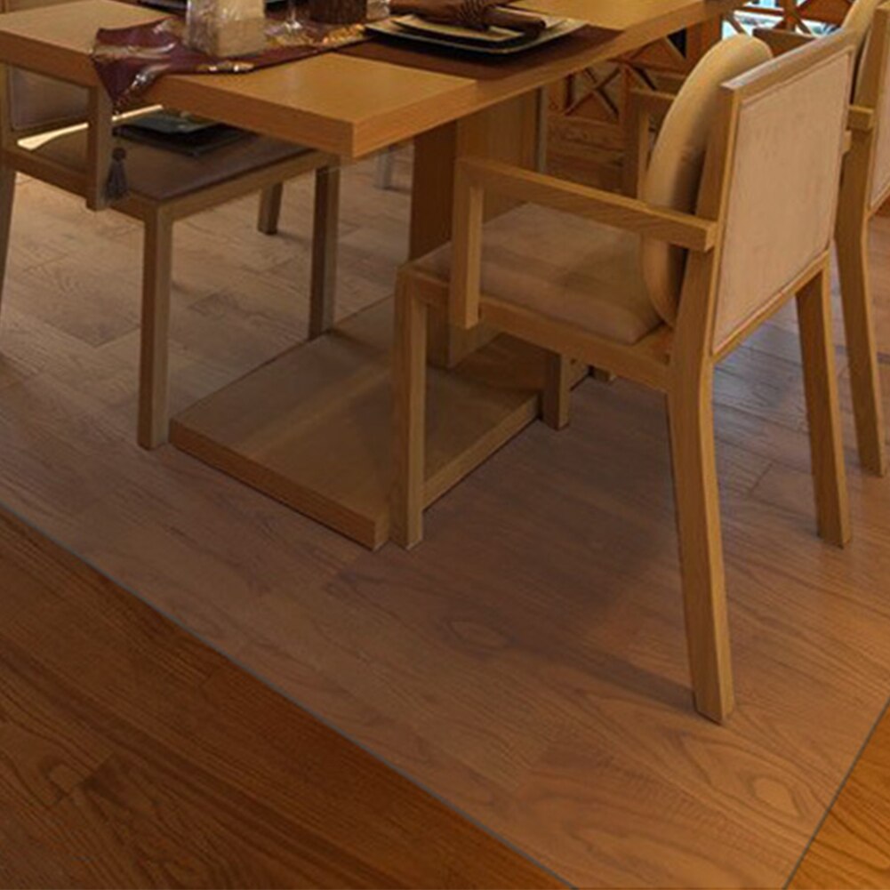 Solid hjemmekontor stue hall soverom stol matte pvc gjennomsiktig sklisikker hotell rektangel gulvbeskytter for teppe