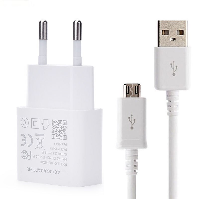 Adaptador de enchufe europeo de 5V y 2A Cargador de teléfono USB tipo C para Huawei Nova3 3i 4 Honor 8 9 8X 8A P8 P9 P10 P20 Lite Mate 7 8 9